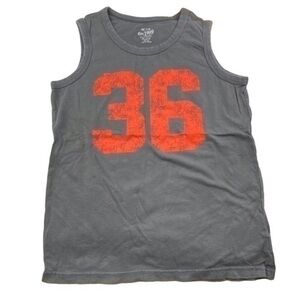 The Children's Place Boys Top Size Medium Gray Tank Top